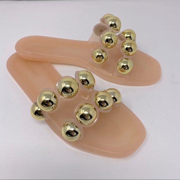 BAMBOO Shoes - New Bamboo Jeweled Slides Sandals